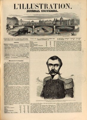 L' illustration Samstag 8. November 1845