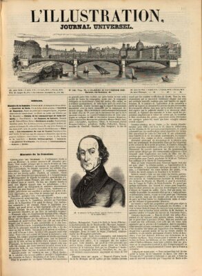 L' illustration Samstag 29. November 1845