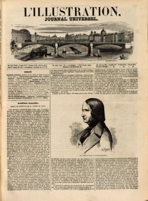 L' illustration Samstag 7. Februar 1846