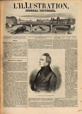 L' illustration Samstag 19. Dezember 1846