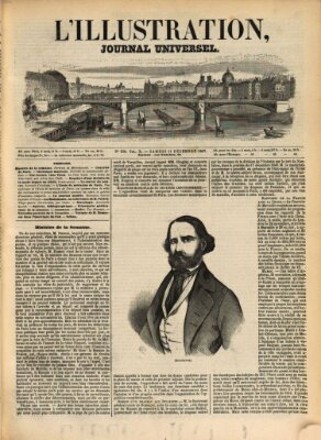 L' illustration Samstag 11. Dezember 1847