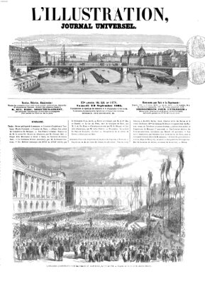 L' illustration Samstag 30. September 1865