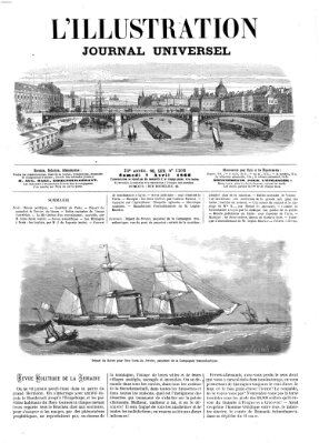 L' illustration Samstag 7. April 1866