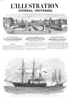 L' illustration Samstag 22. September 1866