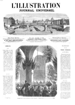 L' illustration Samstag 3. November 1866