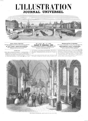 L' illustration Samstag 28. September 1867