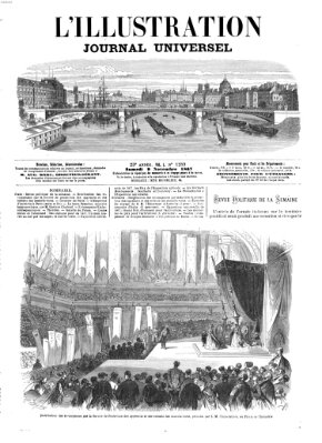 L' illustration Samstag 9. November 1867