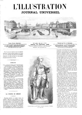 L' illustration Samstag 12. September 1868