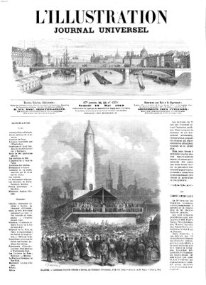 L' illustration Samstag 29. Mai 1869