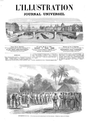 L' illustration Samstag 7. August 1869