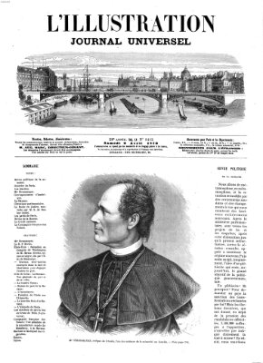 L' illustration Samstag 9. April 1870