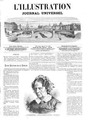 L' illustration Samstag 30. April 1870