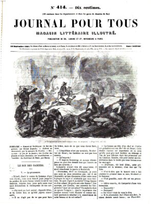 Journal pour tous Mittwoch 18. September 1861