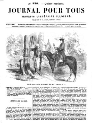 Journal pour tous Samstag 11. August 1866