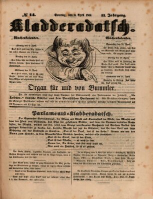 Kladderadatsch Sonntag 8. April 1849