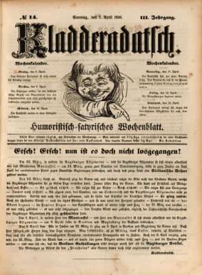 Kladderadatsch Sonntag 7. April 1850