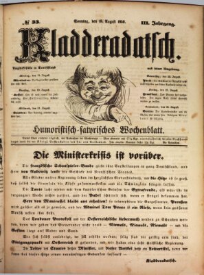 Kladderadatsch Sonntag 18. August 1850