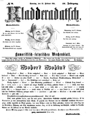 Kladderadatsch Sonntag 23. Februar 1851