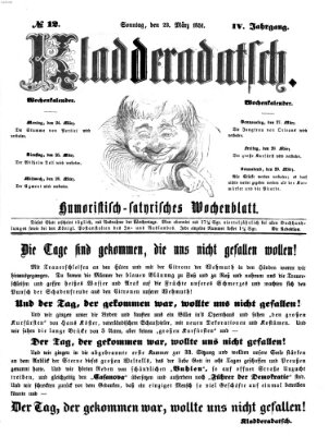 Kladderadatsch Sonntag 23. März 1851