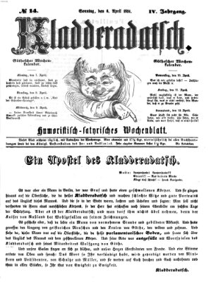 Kladderadatsch Sonntag 6. April 1851