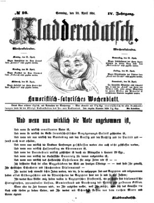 Kladderadatsch Sonntag 20. April 1851