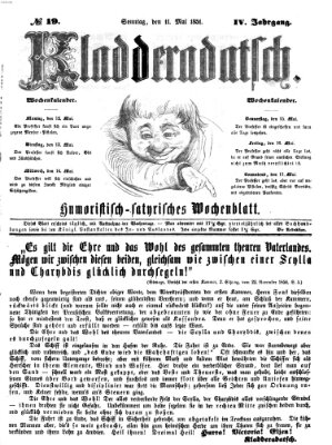 Kladderadatsch Sonntag 11. Mai 1851