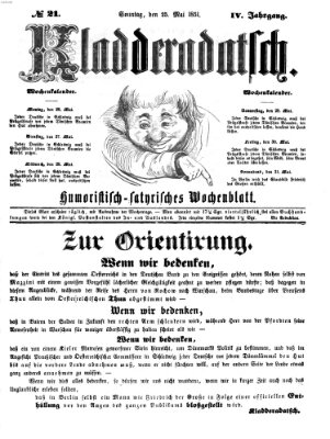 Kladderadatsch Sonntag 25. Mai 1851