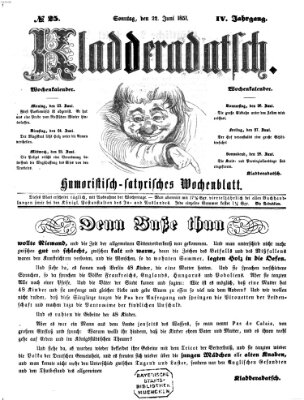 Kladderadatsch Sonntag 22. Juni 1851