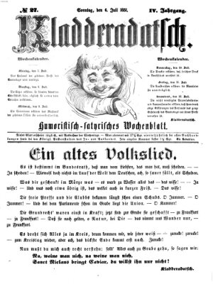 Kladderadatsch Sonntag 6. Juli 1851