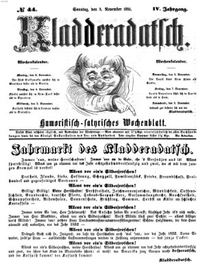 Kladderadatsch Sonntag 2. November 1851