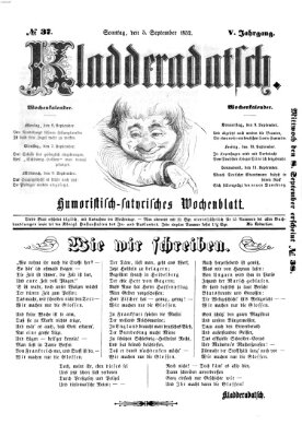 Kladderadatsch Sonntag 5. September 1852