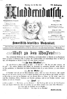 Kladderadatsch Sonntag 22. Mai 1853