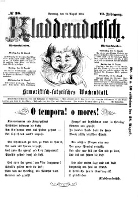 Kladderadatsch Sonntag 21. August 1853