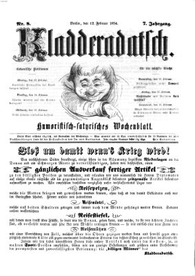 Kladderadatsch Sonntag 12. Februar 1854