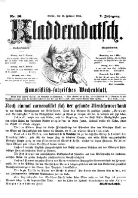 Kladderadatsch Sonntag 26. Februar 1854