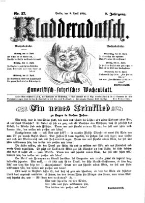 Kladderadatsch Sonntag 9. April 1854