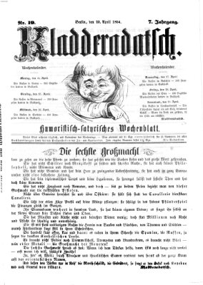 Kladderadatsch Sonntag 23. April 1854