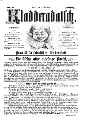 Kladderadatsch Sonntag 21. Mai 1854