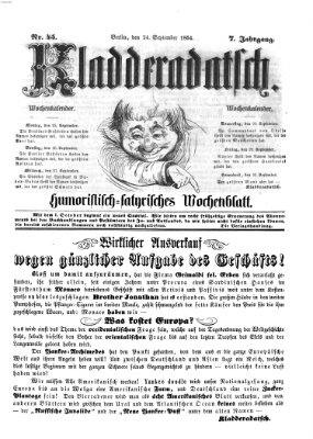 Kladderadatsch Sonntag 24. September 1854