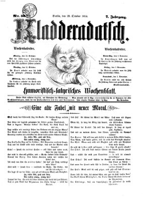 Kladderadatsch Sonntag 29. Oktober 1854