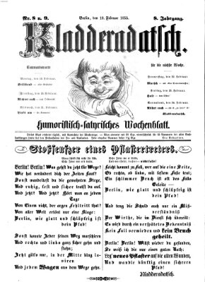 Kladderadatsch Sonntag 18. Februar 1855