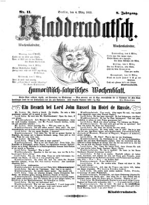 Kladderadatsch Sonntag 4. März 1855