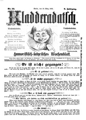 Kladderadatsch Sonntag 18. März 1855