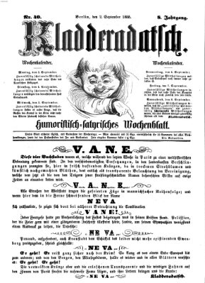 Kladderadatsch Sonntag 2. September 1855