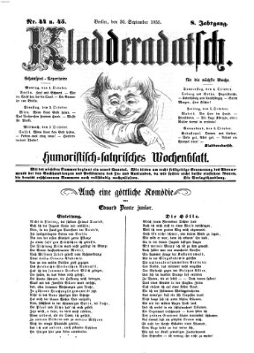 Kladderadatsch Sonntag 30. September 1855