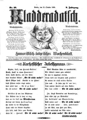 Kladderadatsch Sonntag 21. Oktober 1855