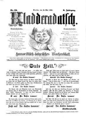 Kladderadatsch Sonntag 25. Mai 1856