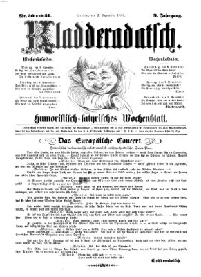 Kladderadatsch Sonntag 2. November 1856