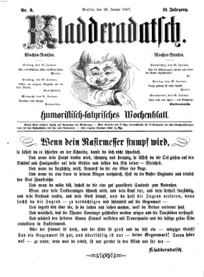 Kladderadatsch Sonntag 18. Januar 1857