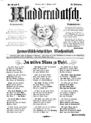 Kladderadatsch Sonntag 8. Februar 1857